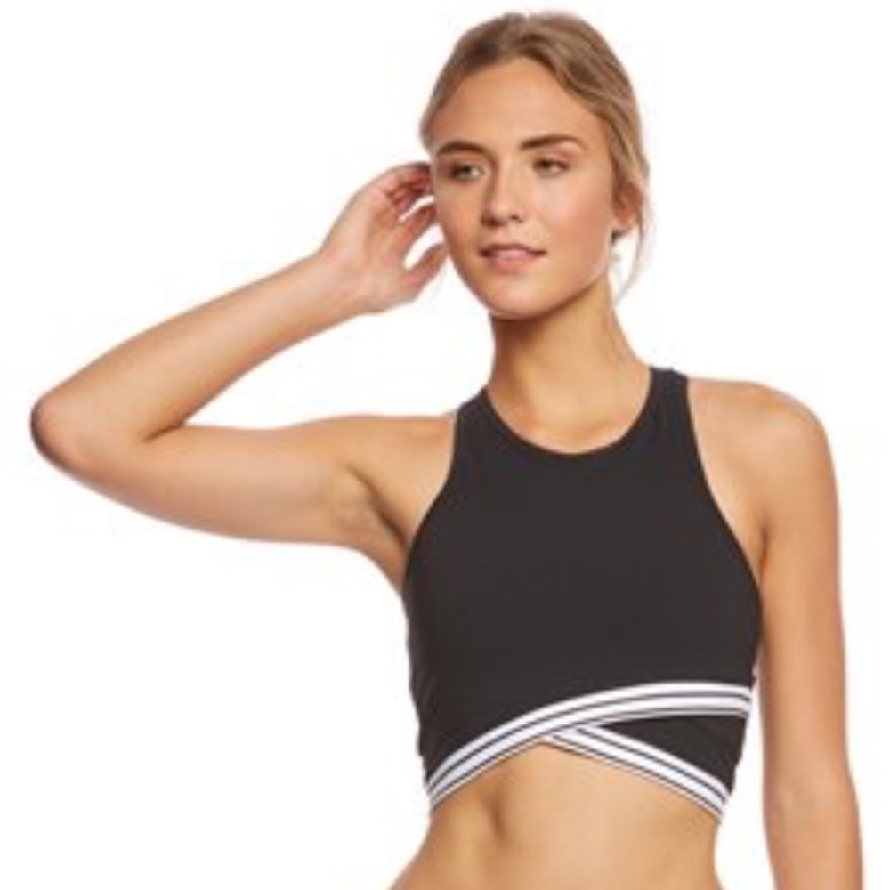 [ Glyder ] wander yoga crop top with built in bra